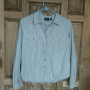 Blouse striped long sleeve